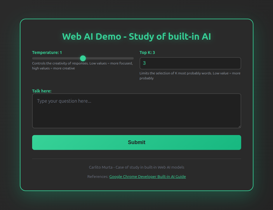 WebAI Built-in AI Assistant directly on the browser preview